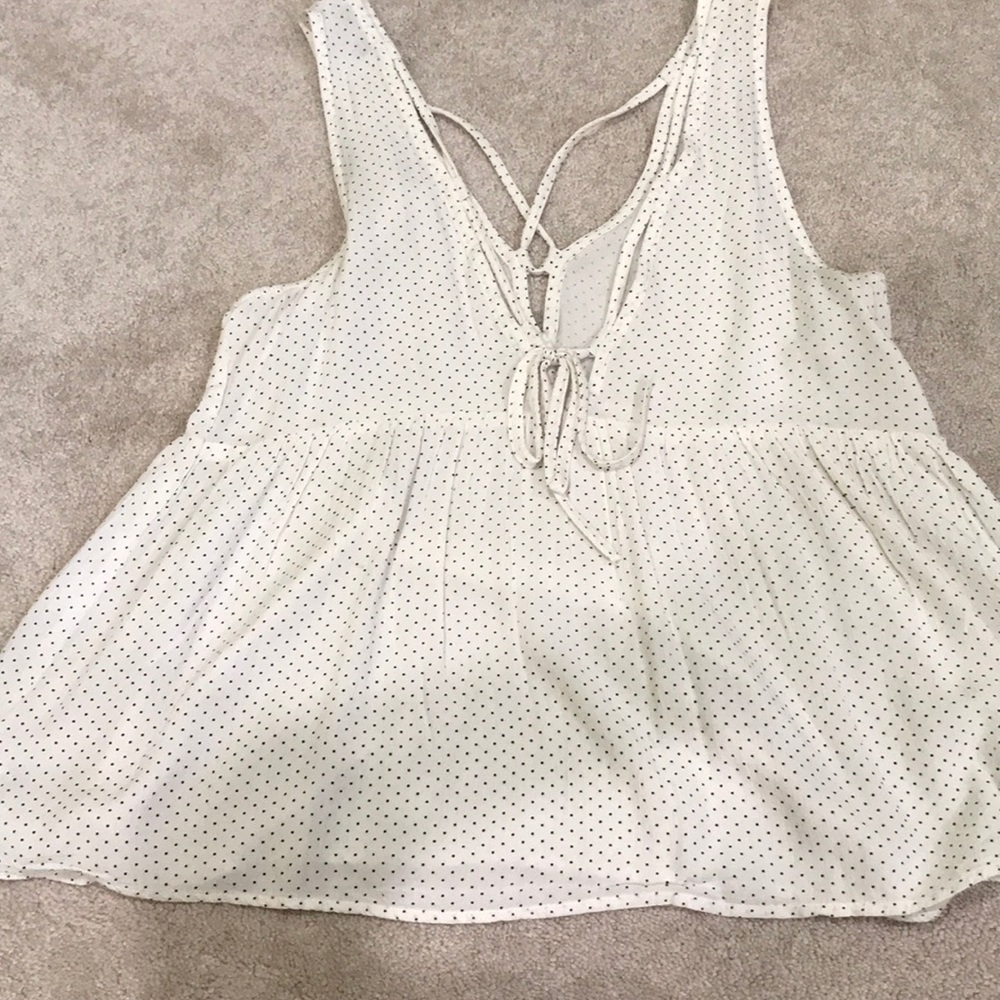 Deep V baby doll tank
